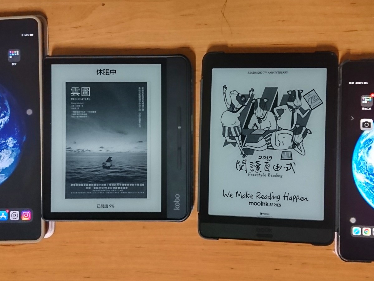 閱讀工具-iPad Air 3, iPad mini , Kobo Forma ＆Boox nova3電子閱讀器心得